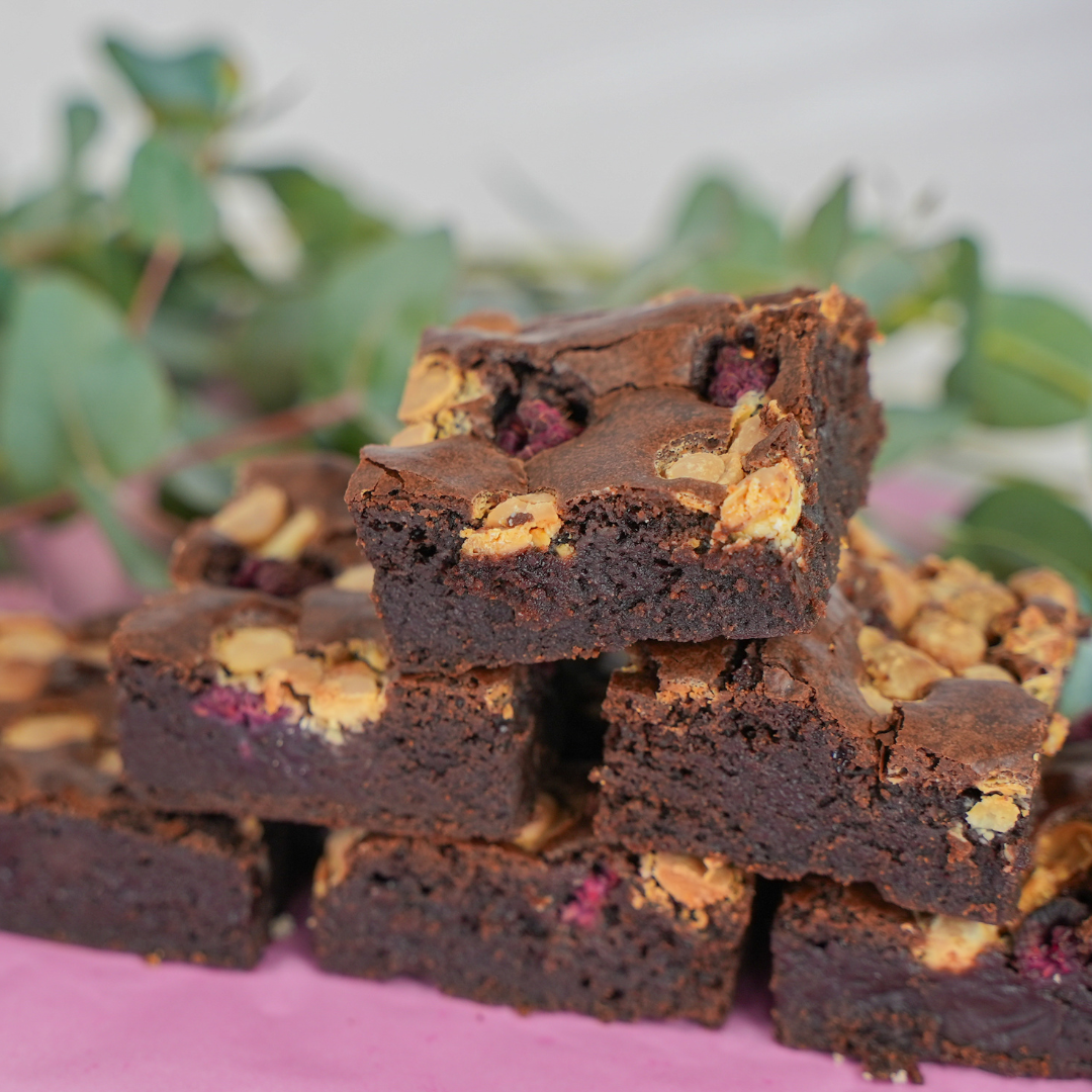 White Chocolate and Raspberry Brownie